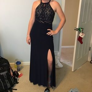 Navy blue prom dress